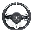 Steering Wheel For Mercedes Benz W206 W214 C / E Class Carbon Fiber