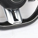 Steering Wheel For Mercedes Benz W206 W214 C / E Class Carbon Fiber
