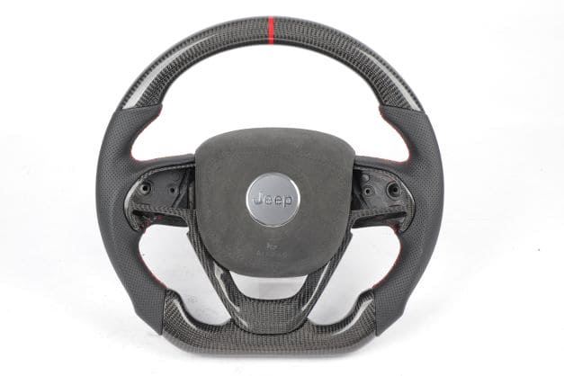 jeep trackhawk carbon fiber steering wheel