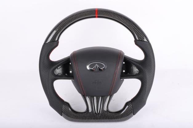 Steering Wheel For Infiniti Q50 QX50 Q60 QX60 Carbon Fiber