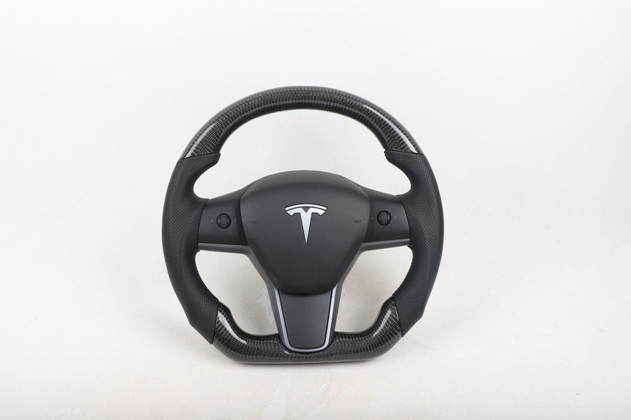 Tesla Model 3 Carbon Fiber Steering Wheel